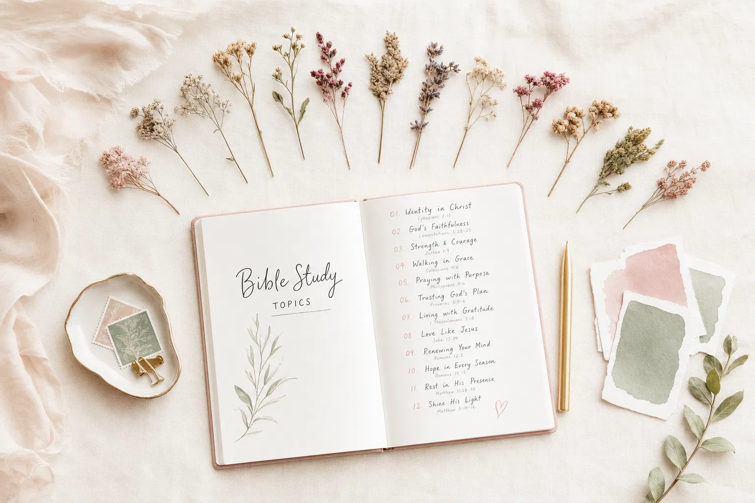 12 Bible Study Topics for Women