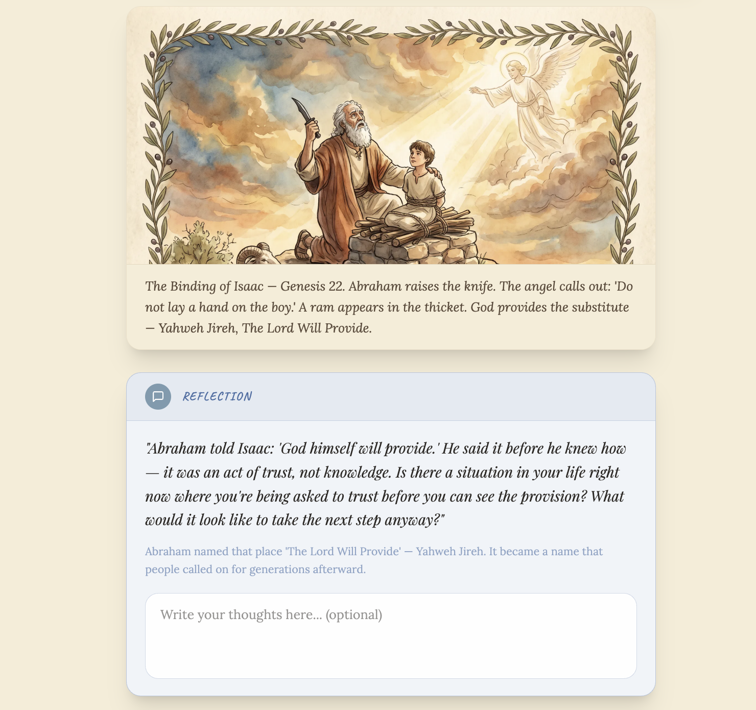 BibleLum Reflect step &mdash; personal reflection prompt